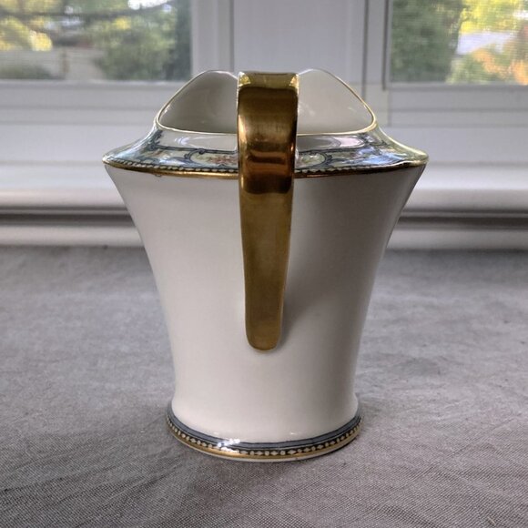 RARE "Troy" Upright Creamer, Theodore Haviland Limoges France, Gold Trim. EUC - Picture 3 of 12